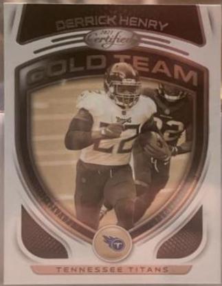 Derrick Henry #GT-10 Football Cards 2021 Panini Certified Gold Team