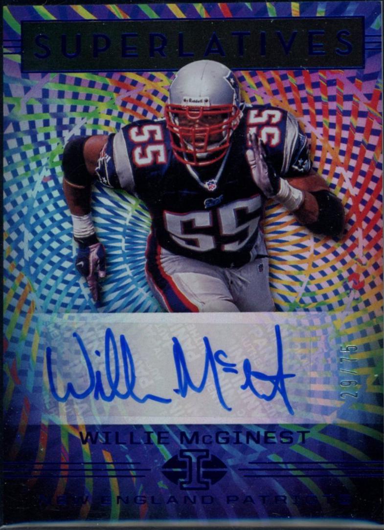 Willie McGinest #SU38 2020 Panini Illusions Football Superlatives