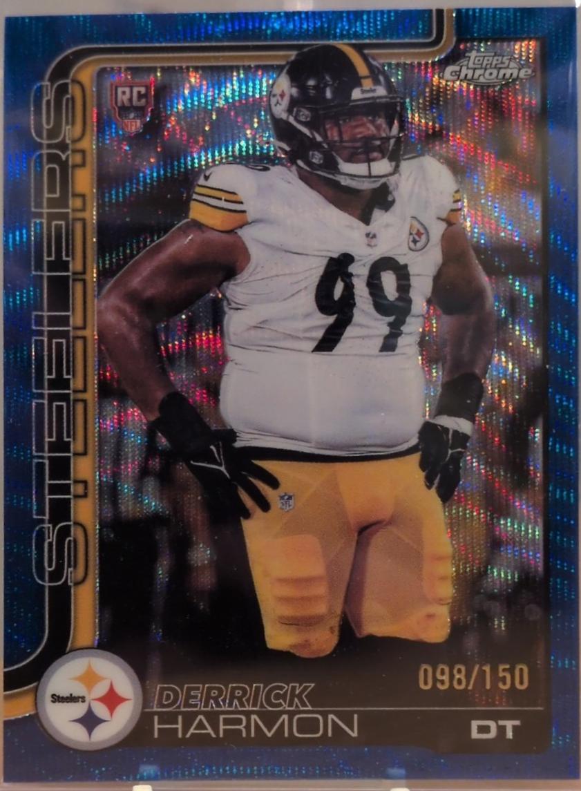 Derrick Harmon [Blue Wave Refractor] #361