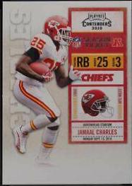 Jamaal Charles #47 Football Cards 2010 Playoff Contenders