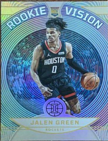 Jalen Green #4 Basketball Cards 2021 Panini Illusions Rookie Vision