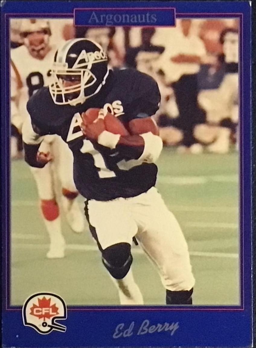 Ed Berry #193 1991 Jogo Cfl Football