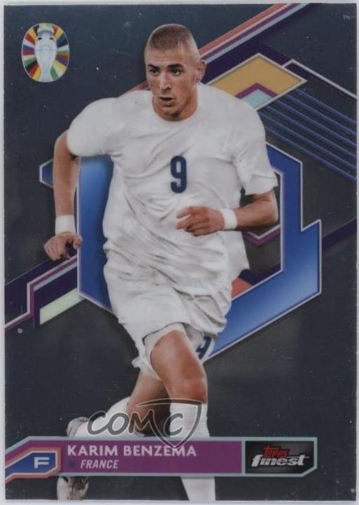 Karim Benzema #29 2023 Topps Finest Road To UEFA Euro