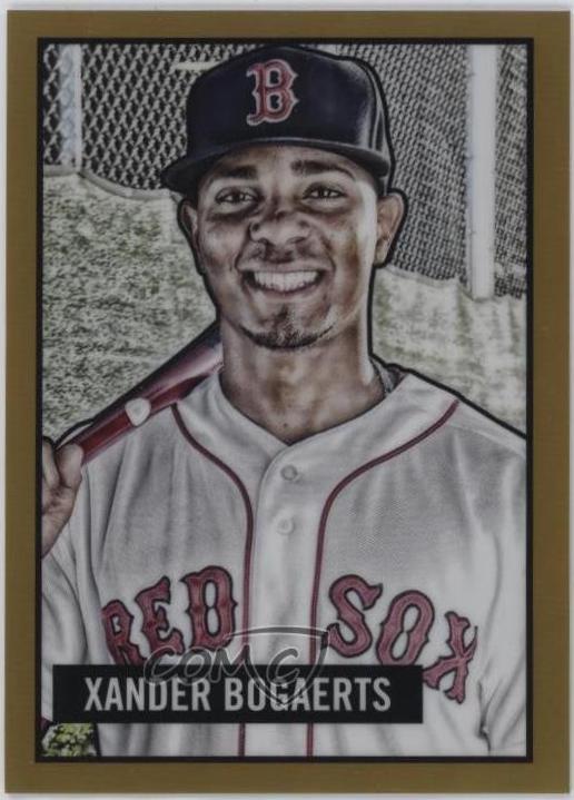 2017 Bowman 1951 Chrome Xander Bogaerts [Gold] #12 card