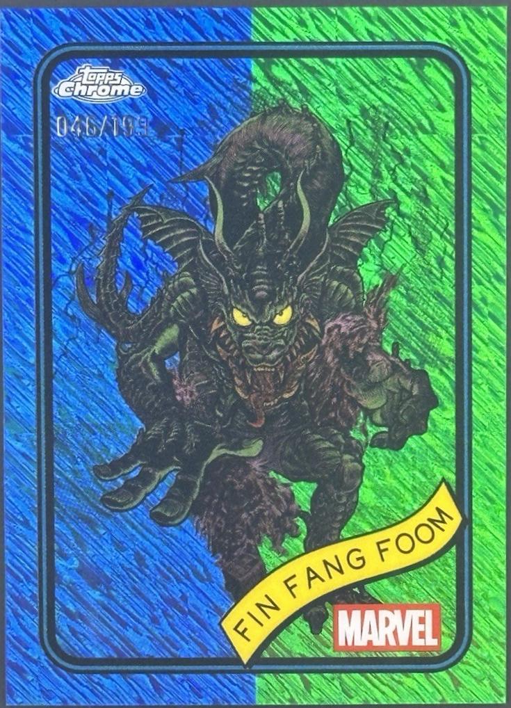 FIN Fang Foom Blue & Green Shimmer Refractor