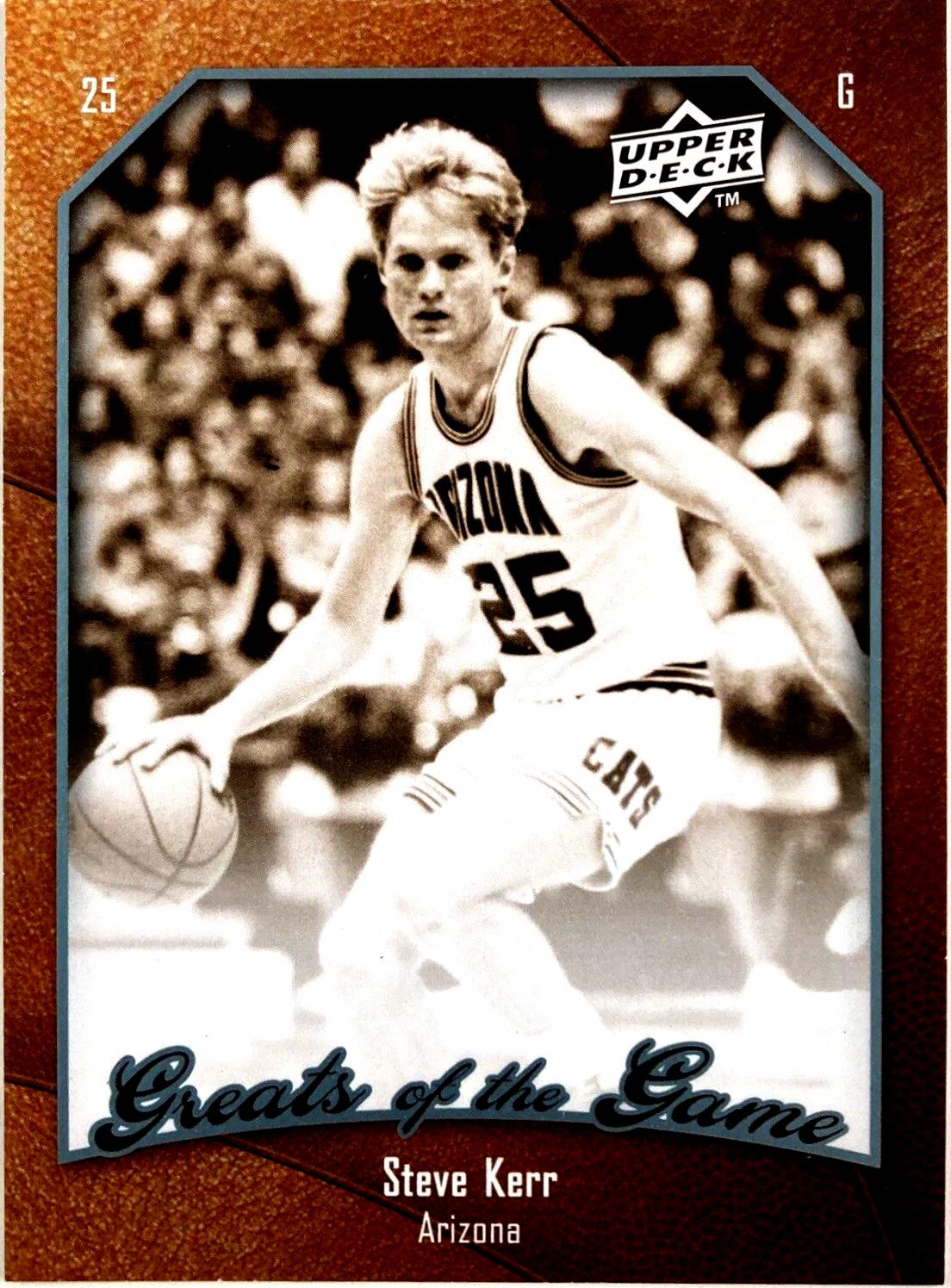 Steve Kerr #11 Basketball Cards 2009 Upper Deck Greats of the Game