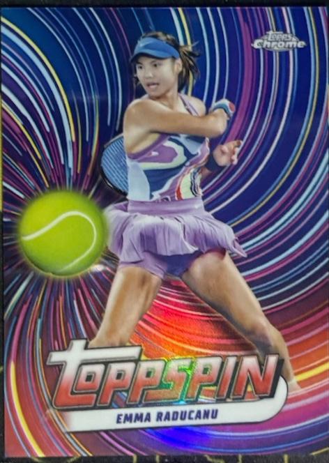 Emma Raducanu #TSP-EM Tennis Cards 2024 Topps Chrome Toppspin