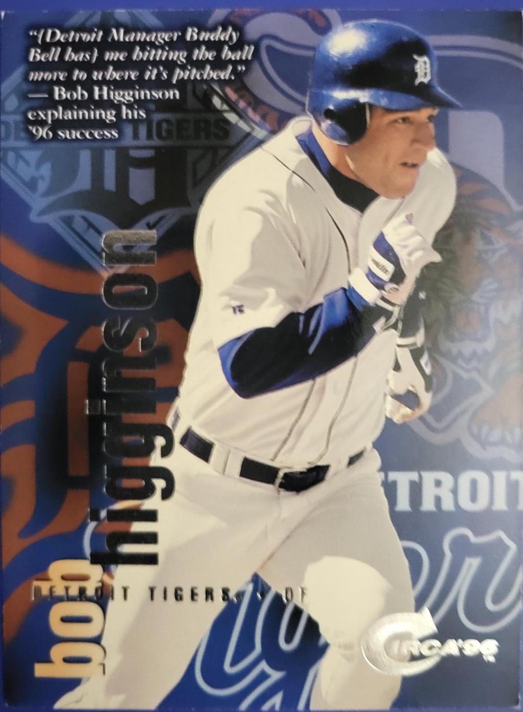 Bob Higginson #40 Baseball Cards 1996 Circa