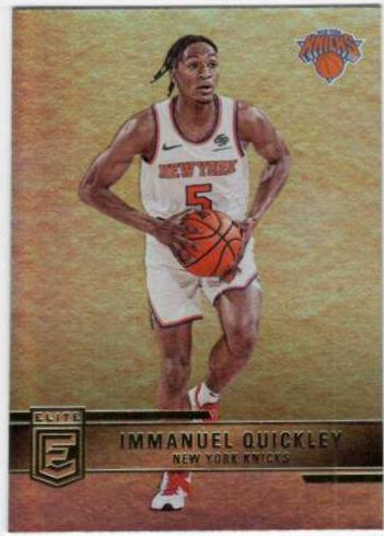 Immanuel Quickley #51 Basketball Cards 2021 Panini Donruss Elite