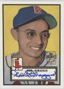 Dom DiMaggio #5 Baseball Cards 2001 Topps Archives Autographs
