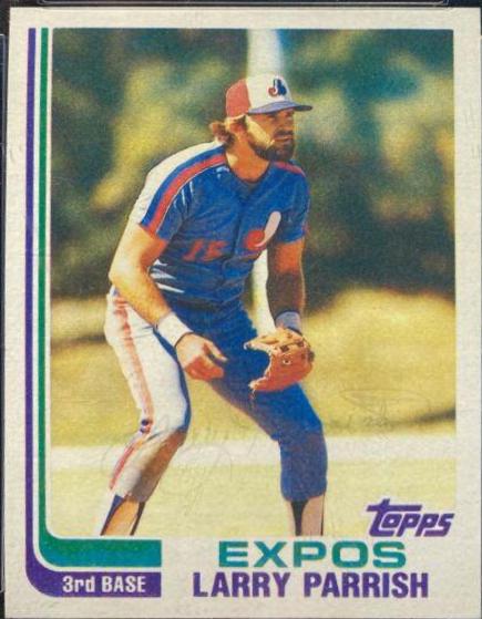 1982 Topps Larry Parrish [Blackless] #445 card