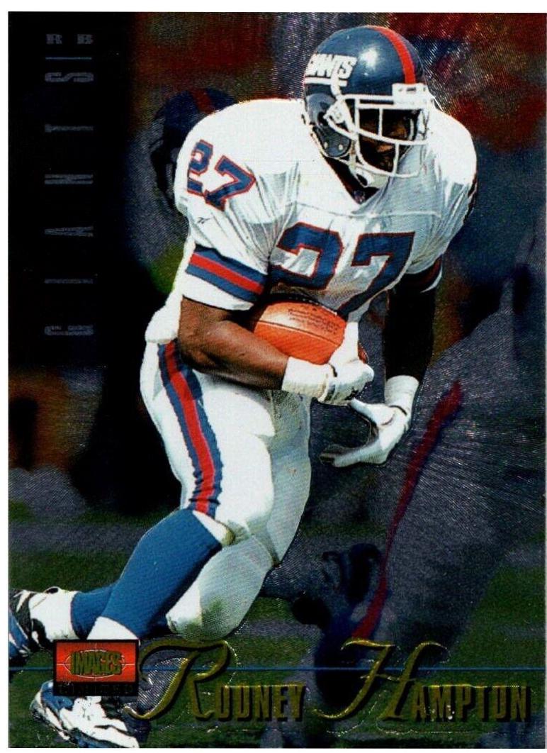 Rodney Hampton #14 Football Cards 1995 Classic Images Limited
