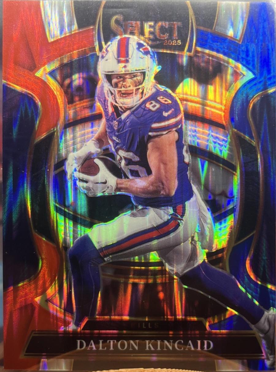 2025 Panini Select Dalton Kincaid [Red Blue Prizm Shock] #85 card