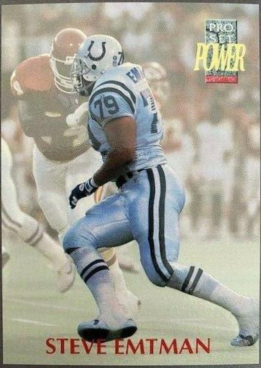 Steve Emtman #322 Football Cards 1992 Pro Set Power