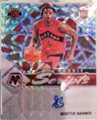 Scottie Barnes #RS-SBA Basketball Cards 2021 Panini Mosaic Rookie Scripts Autographs
