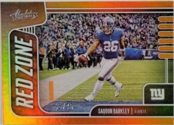 Saquon Barkley #4 Football Cards 2019 Panini Absolute Red Zone