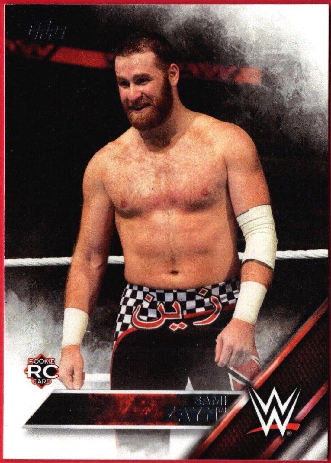 Sami Zayn #140 Wrestling Cards 2016 Topps WWE Then Now Forever
