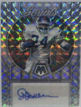 Ottis Anderson #S60 Football Cards 2023 Panini Mosaic Scripts Autographs