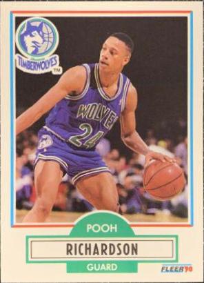 Pooh Richardson #116 Basketball Cards 1990 Fleer