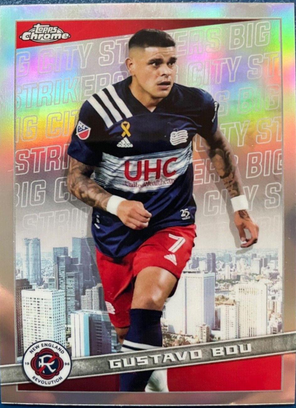 Gustavo Bou #BCS-11 Soccer Cards 2022 Topps Chrome MLS Big City Strikers