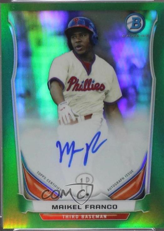 Maikel Franco [Chrome Green Refractor] #MF