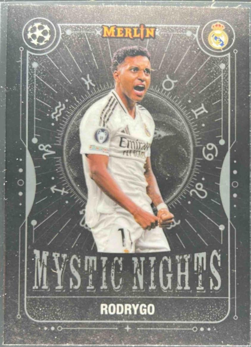 Rodrygo #MN-29 2024 Topps Merlin UEFA Mystic Nights