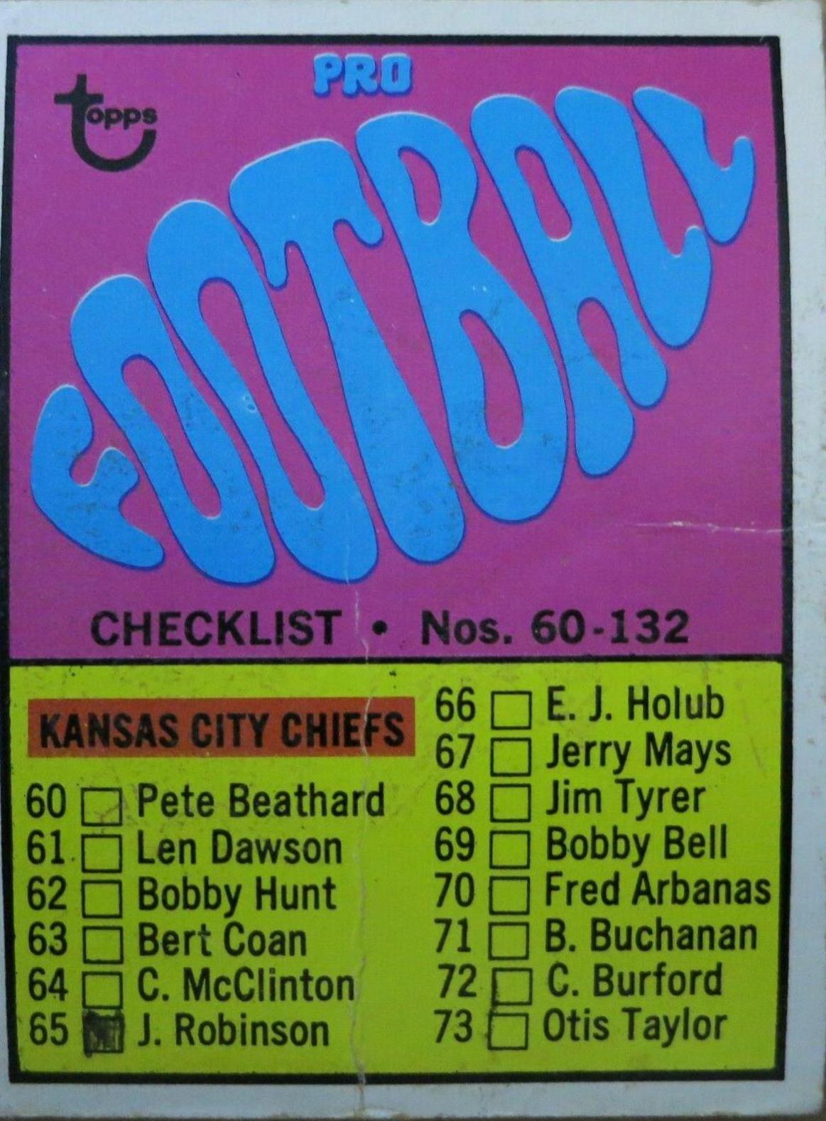 Checklist 60-132 #132