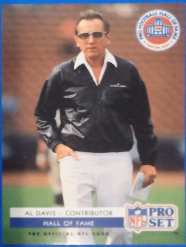 AL DAVIS [HALL OF FAME INDUCTEES] #SC2 Football Cards 1992 Pro Set HOF Inductees