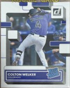 Colton Welker #56 Baseball Cards 2022 Panini Donruss
