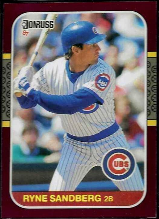 Ryne Sandberg #75 Baseball Cards 1987 Donruss Opening Day