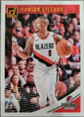 Damian Lillard #1 Basketball Cards 2018 Panini Donruss