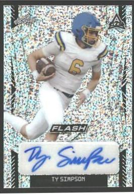 Ty Simpson #BA-TS1 2022 Leaf Flash Autographs Football