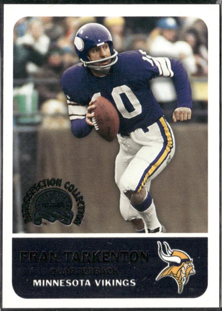 Fran Tarkenton #7 2000 Fleer Greats Of The Game Retrospection Collection Football