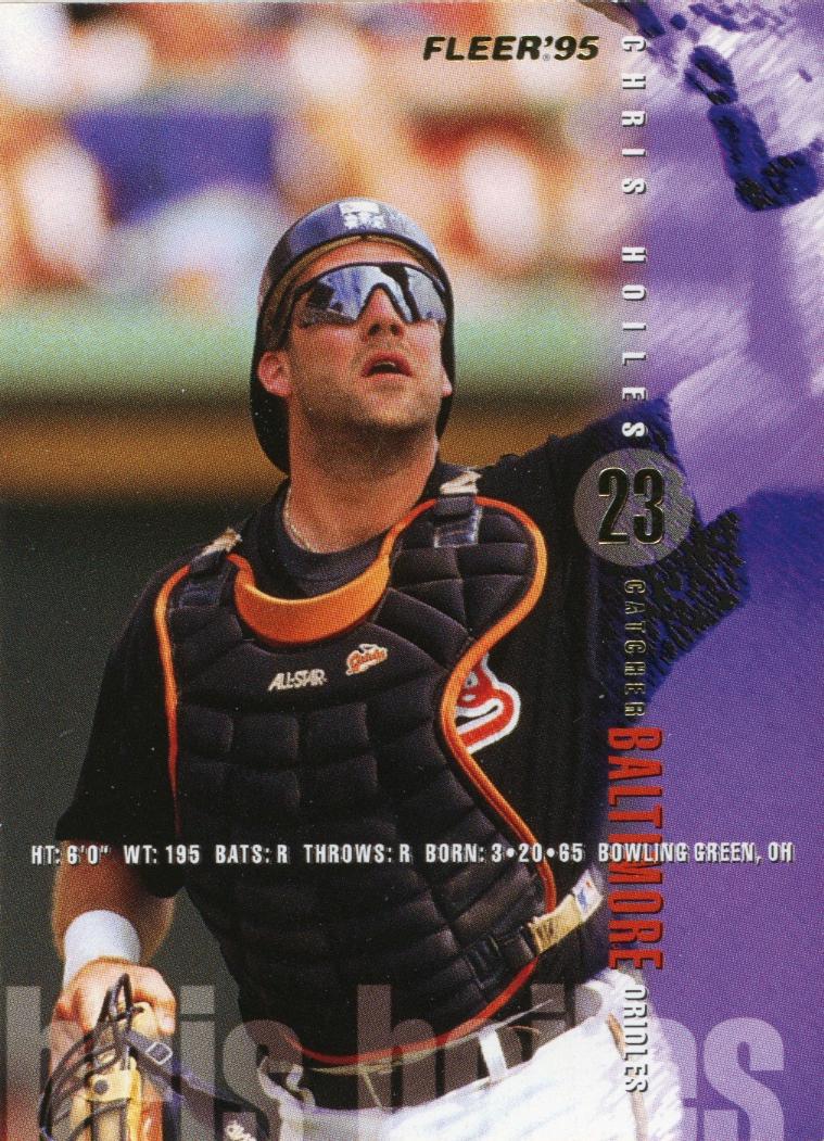 Chris Hoiles #9 Baseball Cards 1995 Fleer
