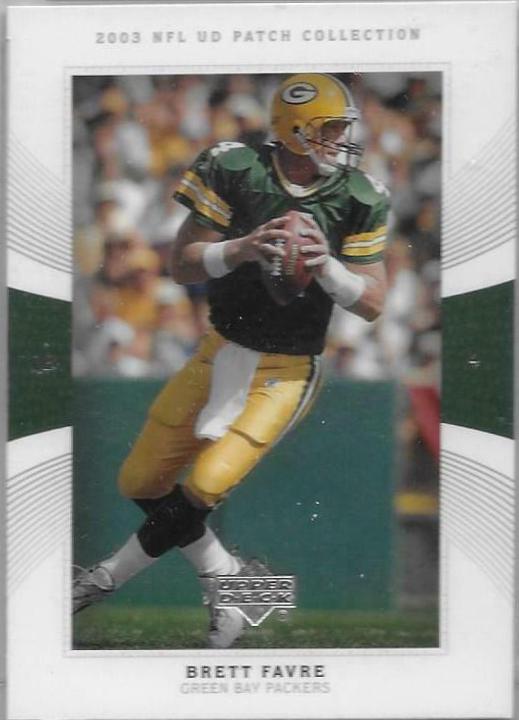 Brett Favre #4 Football Cards 2003 Upper Deck Patch Collection