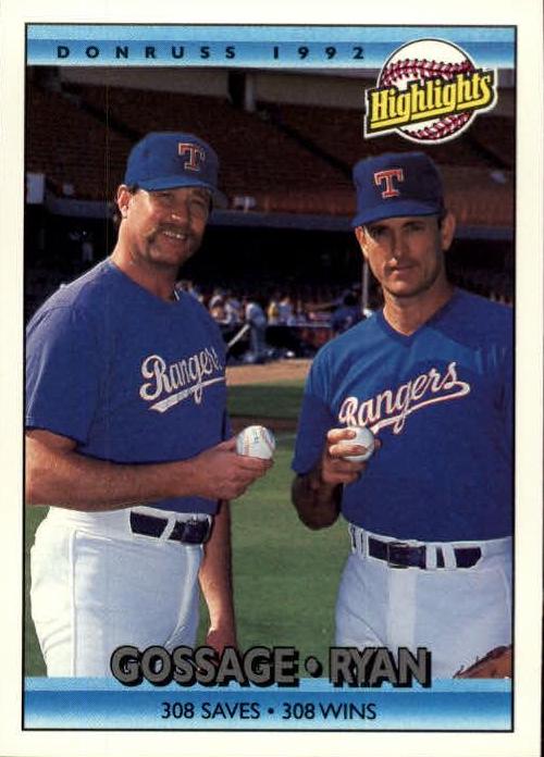 Gossage + Ryan #555 Baseball Cards 1992 Donruss