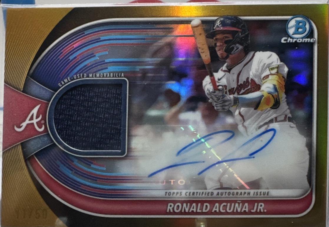 Ronald Acuna Jr. [Gold Refractor] #BCAR-RA
