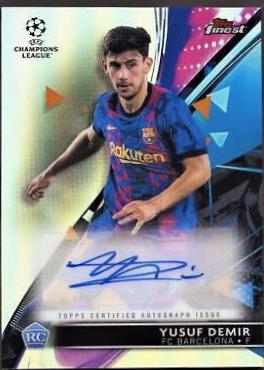 Yusuf Demir #BA-YD 2021 Topps Finest UEFA Champions League Autographs