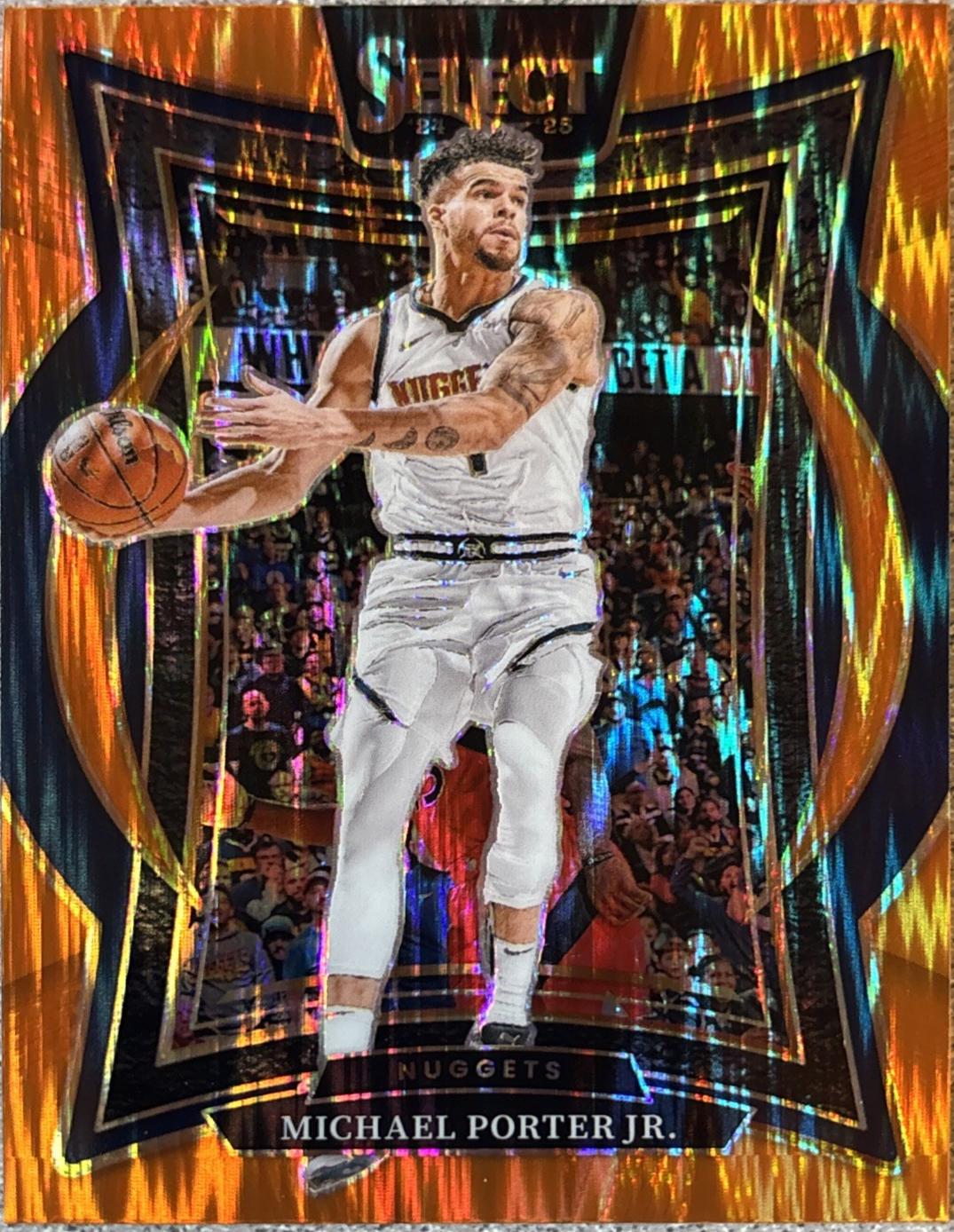 Michael Porter Jr. [Orange Flash Prizm] #32 Prices | 2024 Panini
