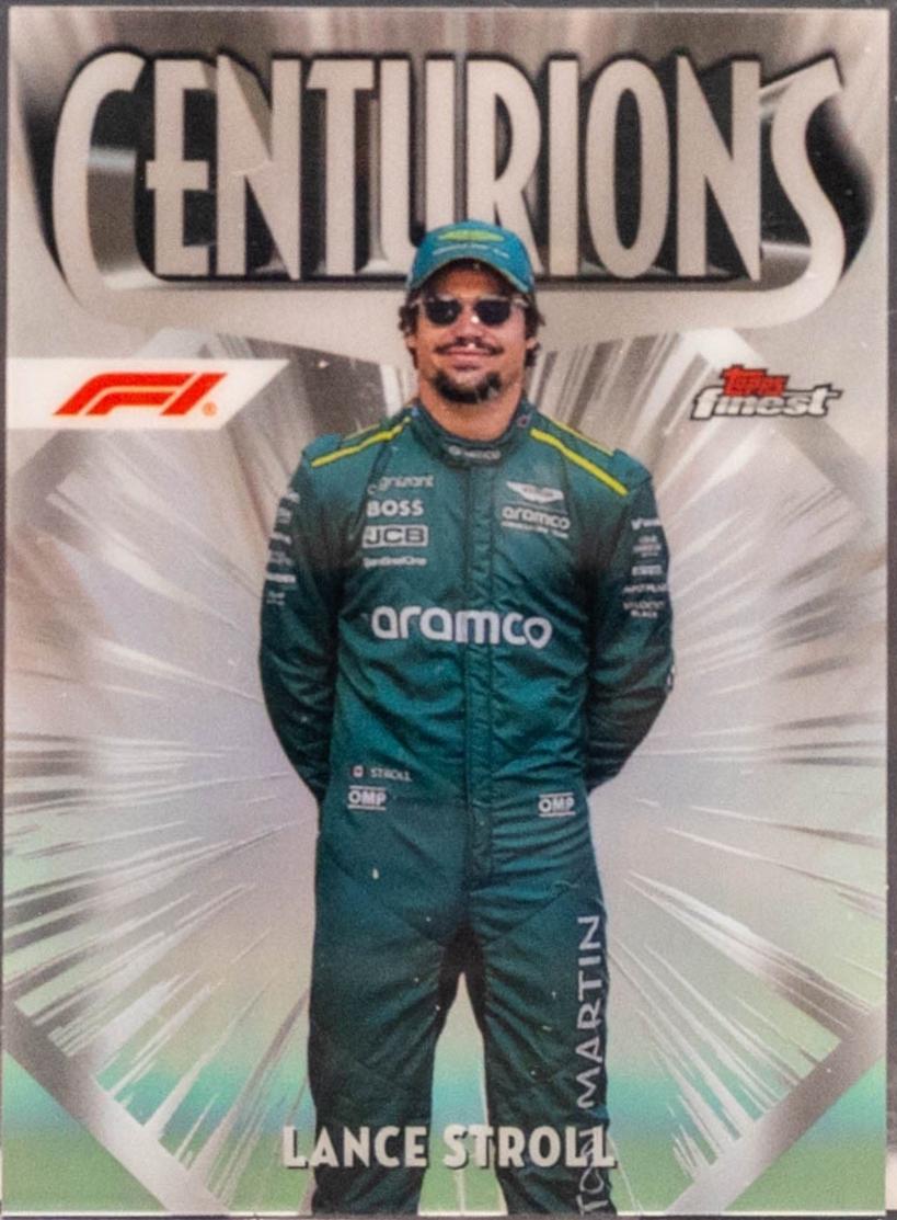 Lance Stroll #CEN-12 Racing Cards 2024 Topps Finest Formula 1 Centurions