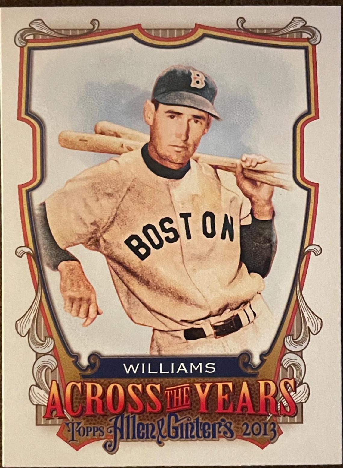 Ted Williams #ATY-TW Baseball Cards 2013 Topps Allen & Ginter Across the Years