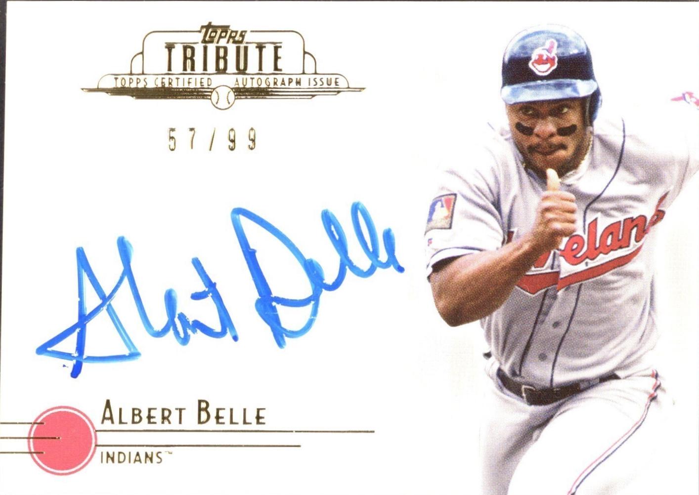 Albert Belle #TA-AB Baseball Cards 2014 Topps Tribute Autograph