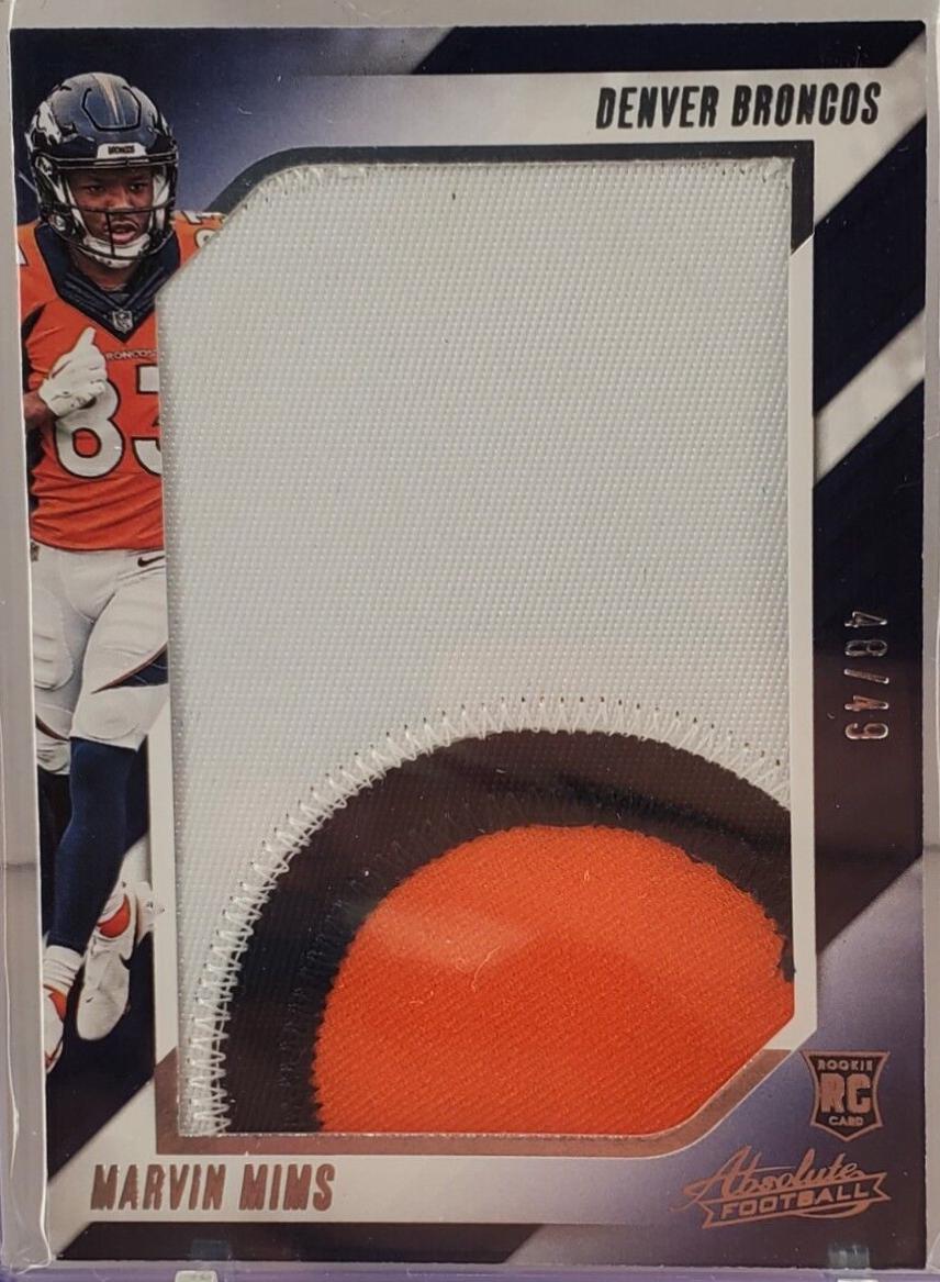 Marvin Mims #JUM-26 2023 Panini Absolute Jumbo Football