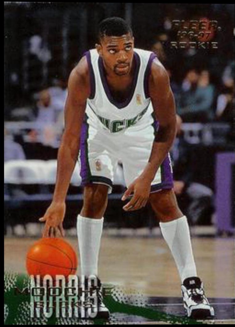 Moochie Norris #215 Basketball Cards 1996 Fleer