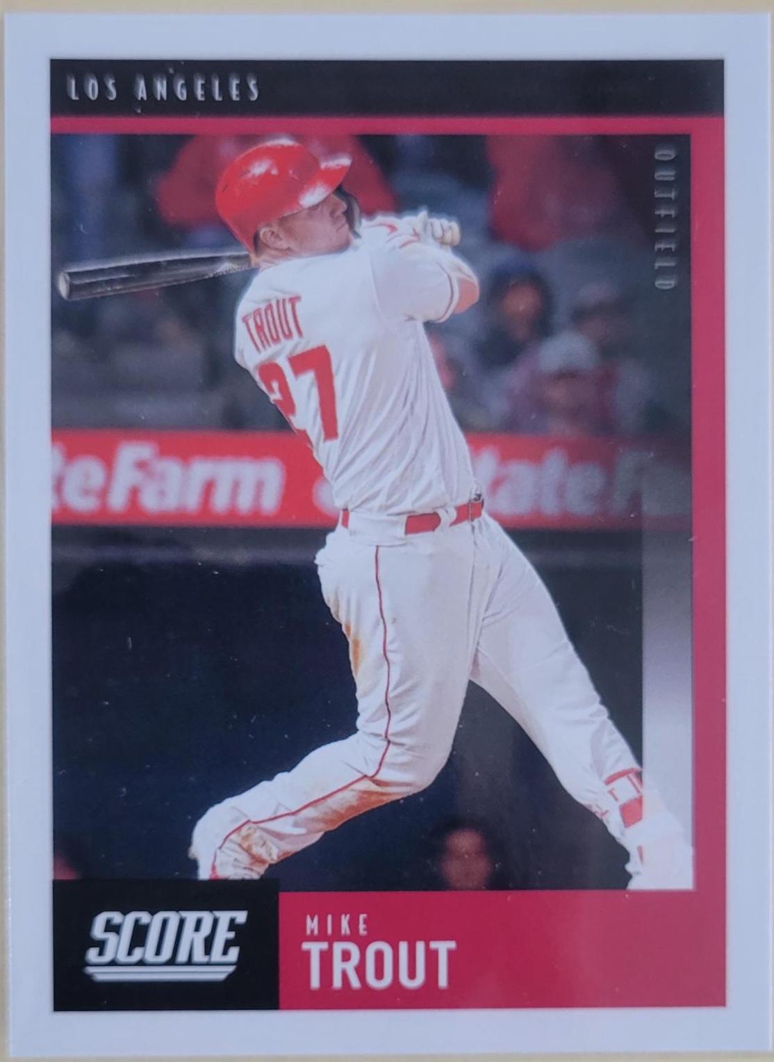Mike Trout #21 Baseball Cards 2020 Panini Chronicles Score