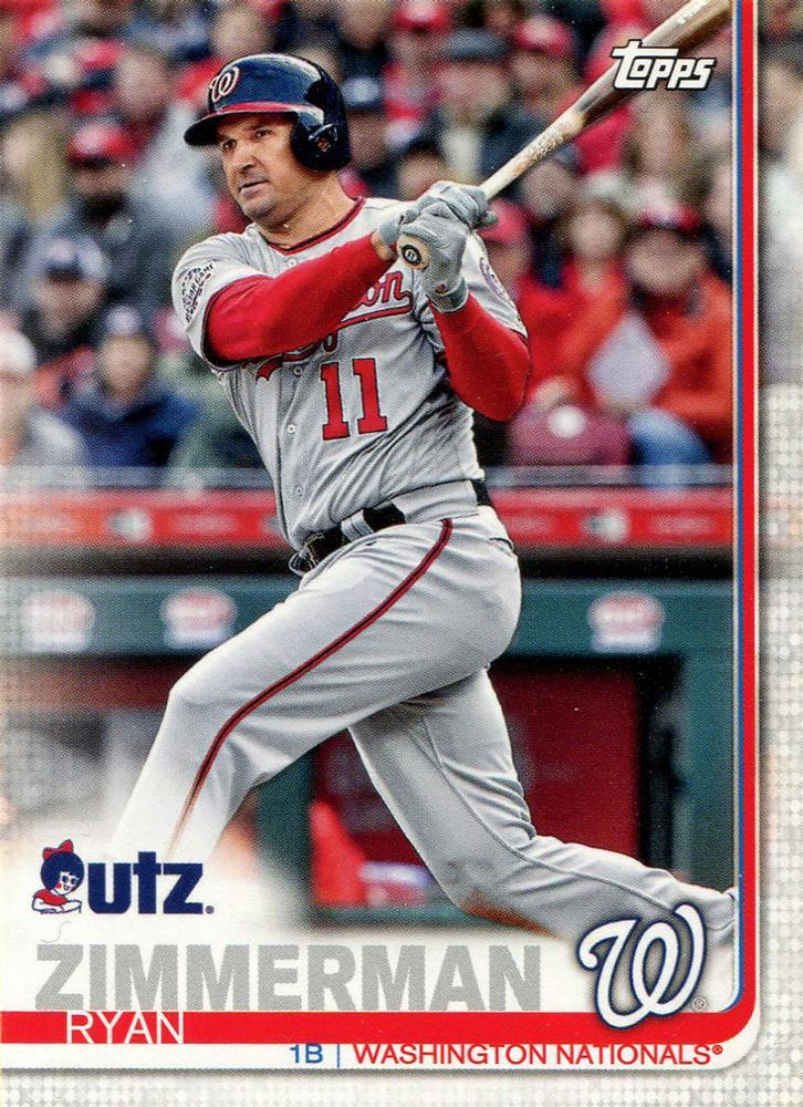Ryan Zimmerman #24 Baseball Cards 2019 Topps Utz