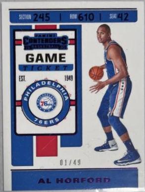 Al Horford #3 Basketball Cards 2019 Panini Contenders