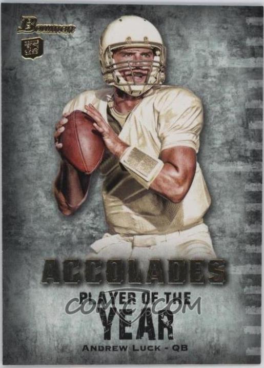 Andrew Luck #BAC-AL2 Football Cards 2012 Bowman Accolades