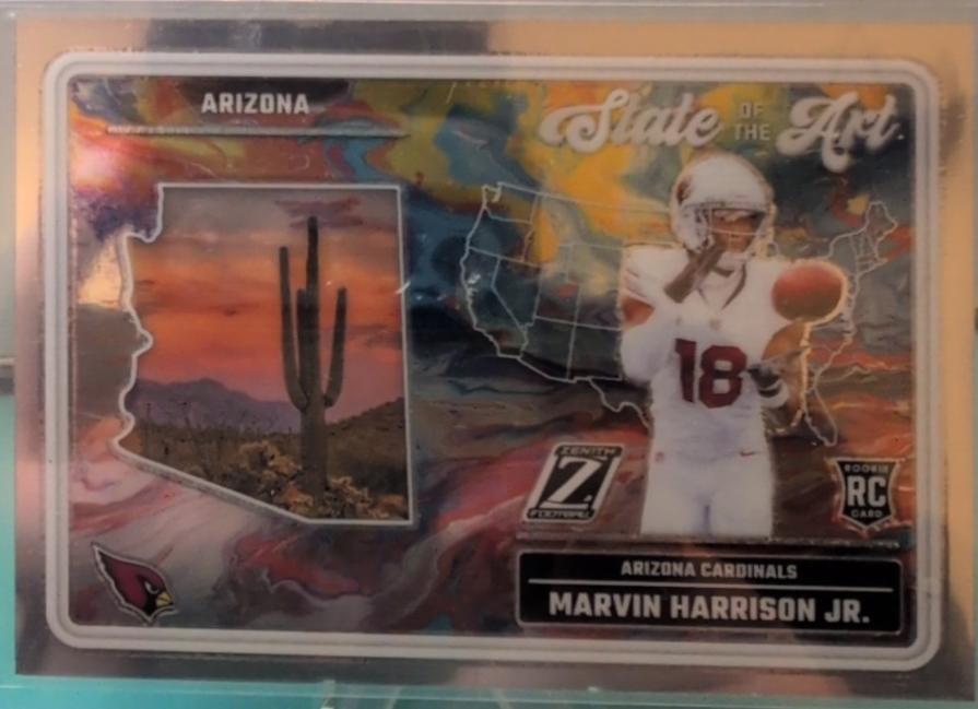 Marvin Harrison Jr. #22 Football Cards 2024 Panini Zenith State of the Art