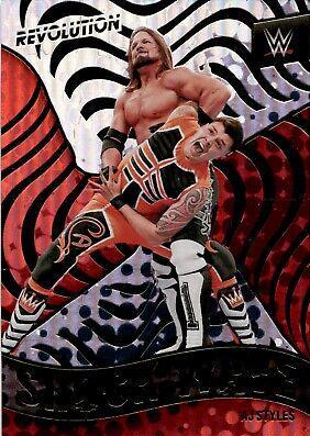 AJ Styles #9 Wrestling Cards 2022 Panini Revolution WWE Shock Wave